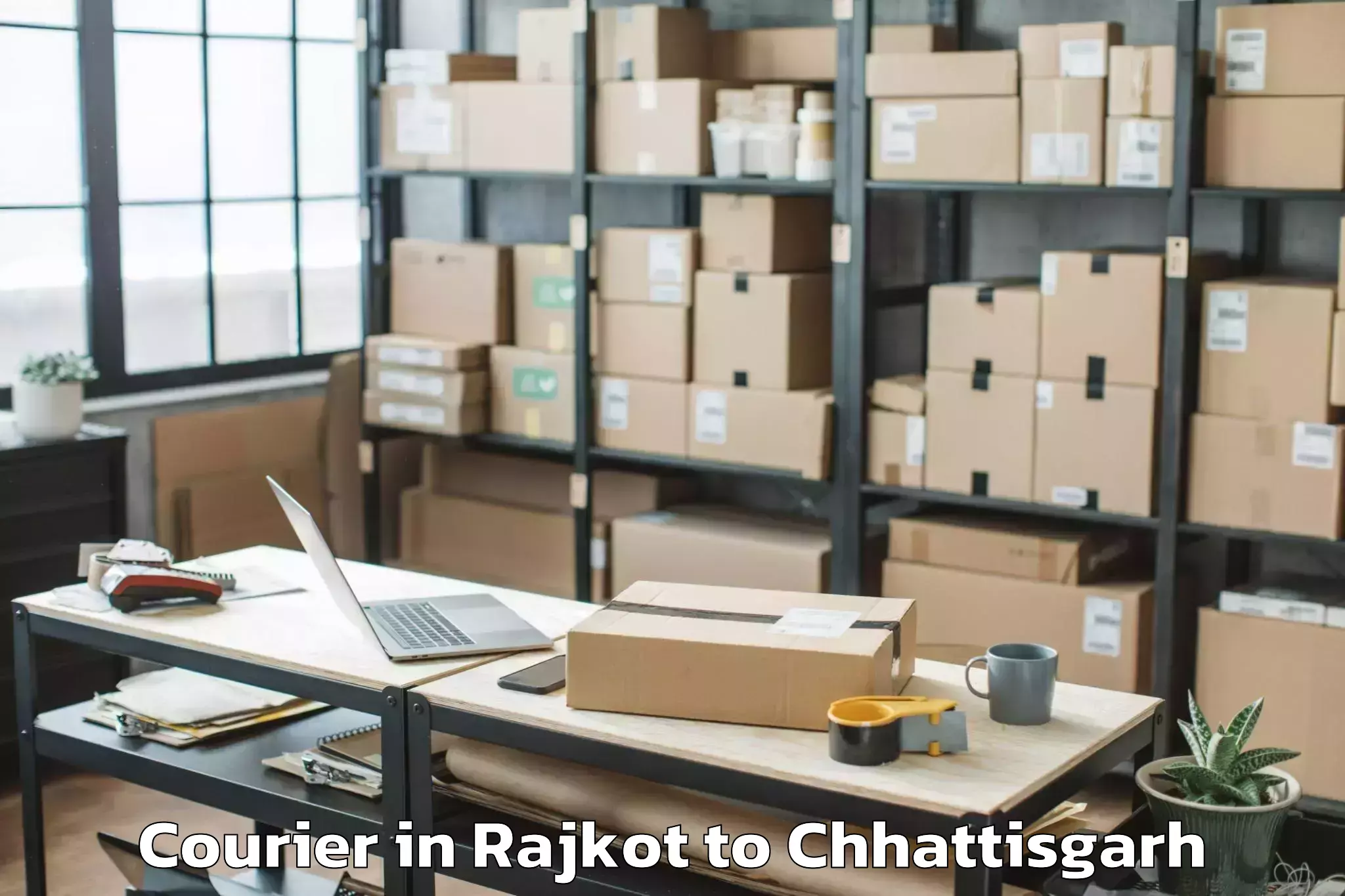 Reliable Rajkot to Kondagaon Courier